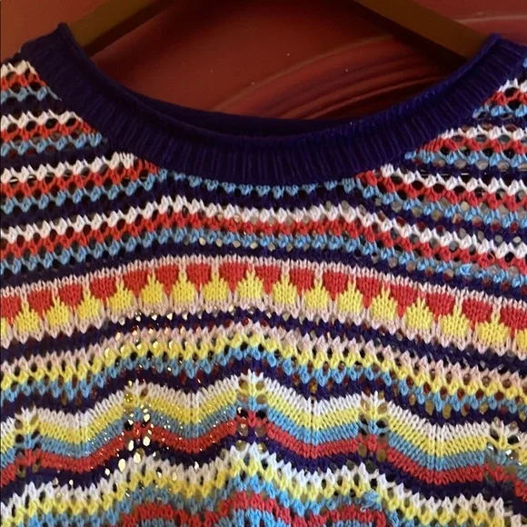 SHEIN Multicolor Striped Wide Leg Pants & Sweater Set - Picture 6 of 8